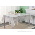 Lace Tablecloths plastic lace table cloth spandex table cover Manufactory